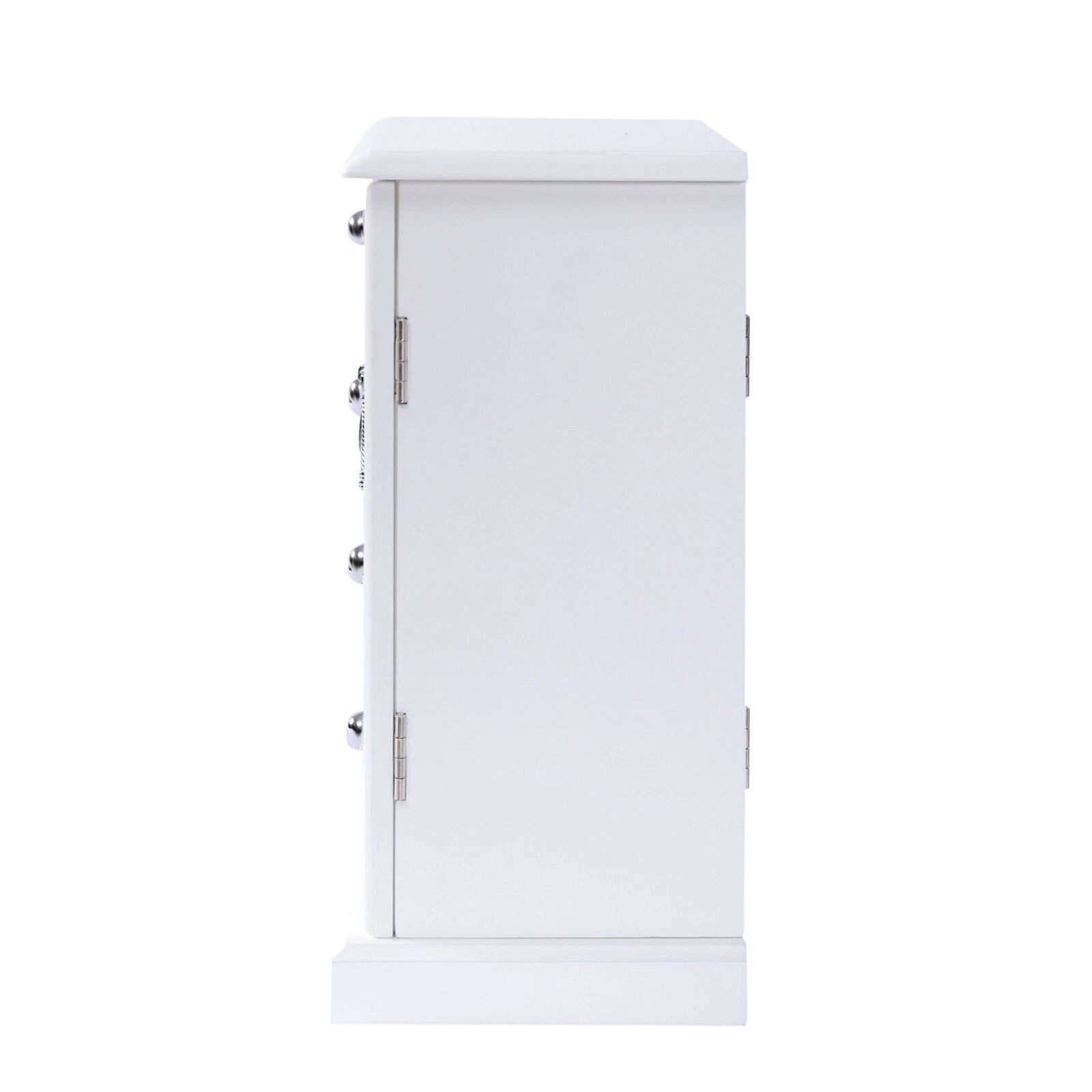 Elegant White Jewelry Box Organizer with 4 Drawers and Butterfly Design | eBay