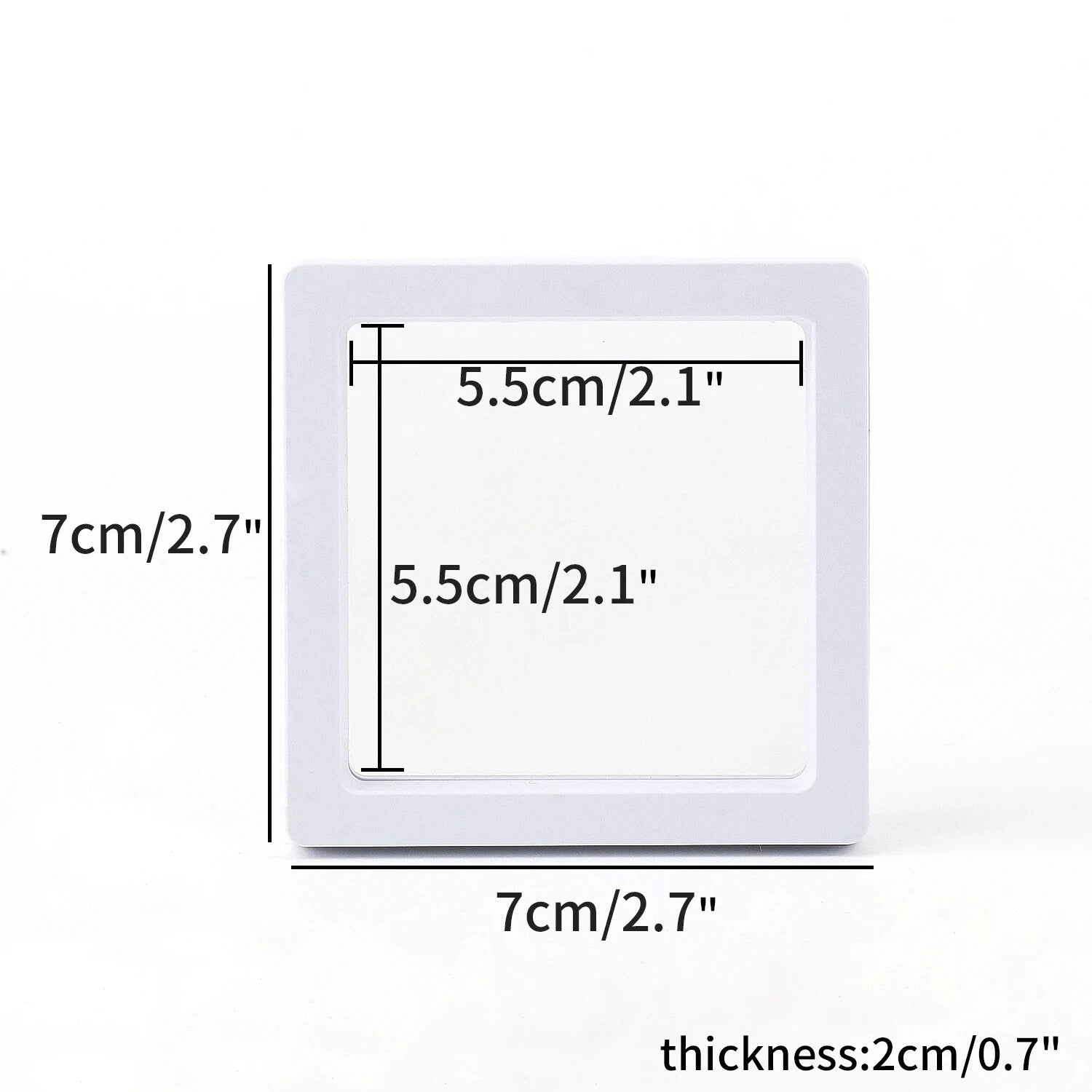 PE Film Jewelry Storage Box 3D Packaging Case Floating Frame Necklace Display | eBay