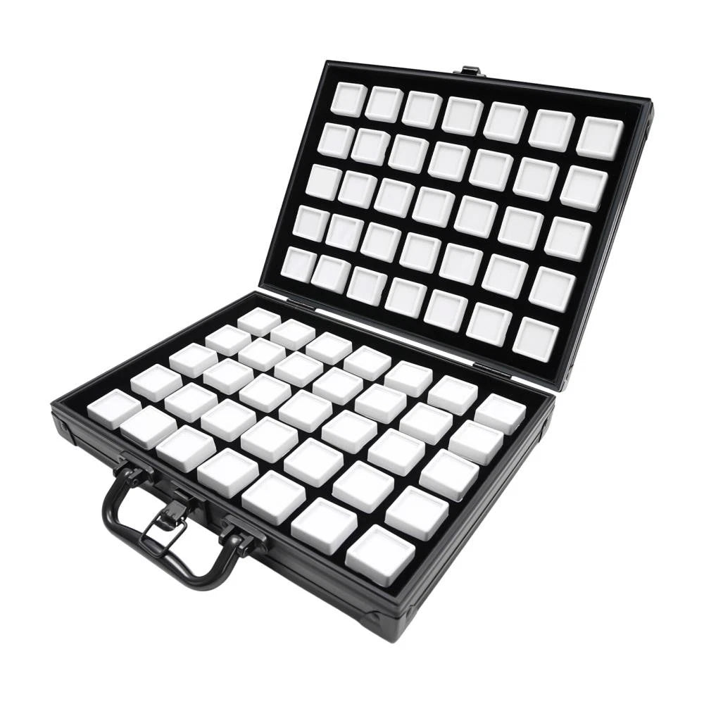 Jewelry Organizer Box for Storage Fits 70 Pieces Square Displays with Aluminum C | eBay