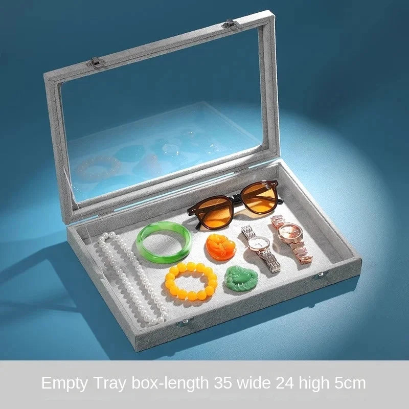 Jewelry Storage Box Large Capacity Rings Earrings Necklace Bracelet Display Case | eBay