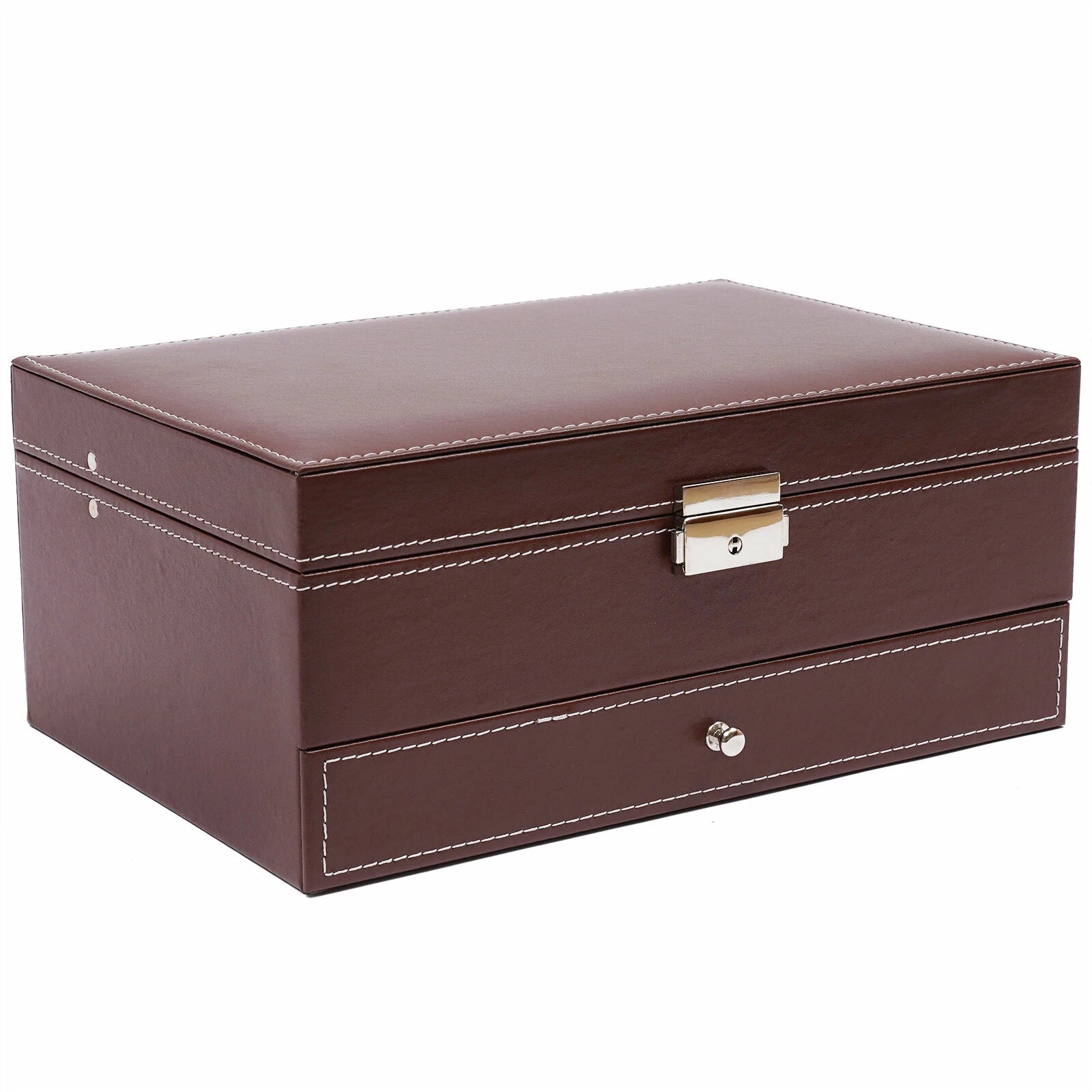 Mens Watch Box Case Organizer 12 Slots Watches Holder Jewelry Storage Display US | eBay