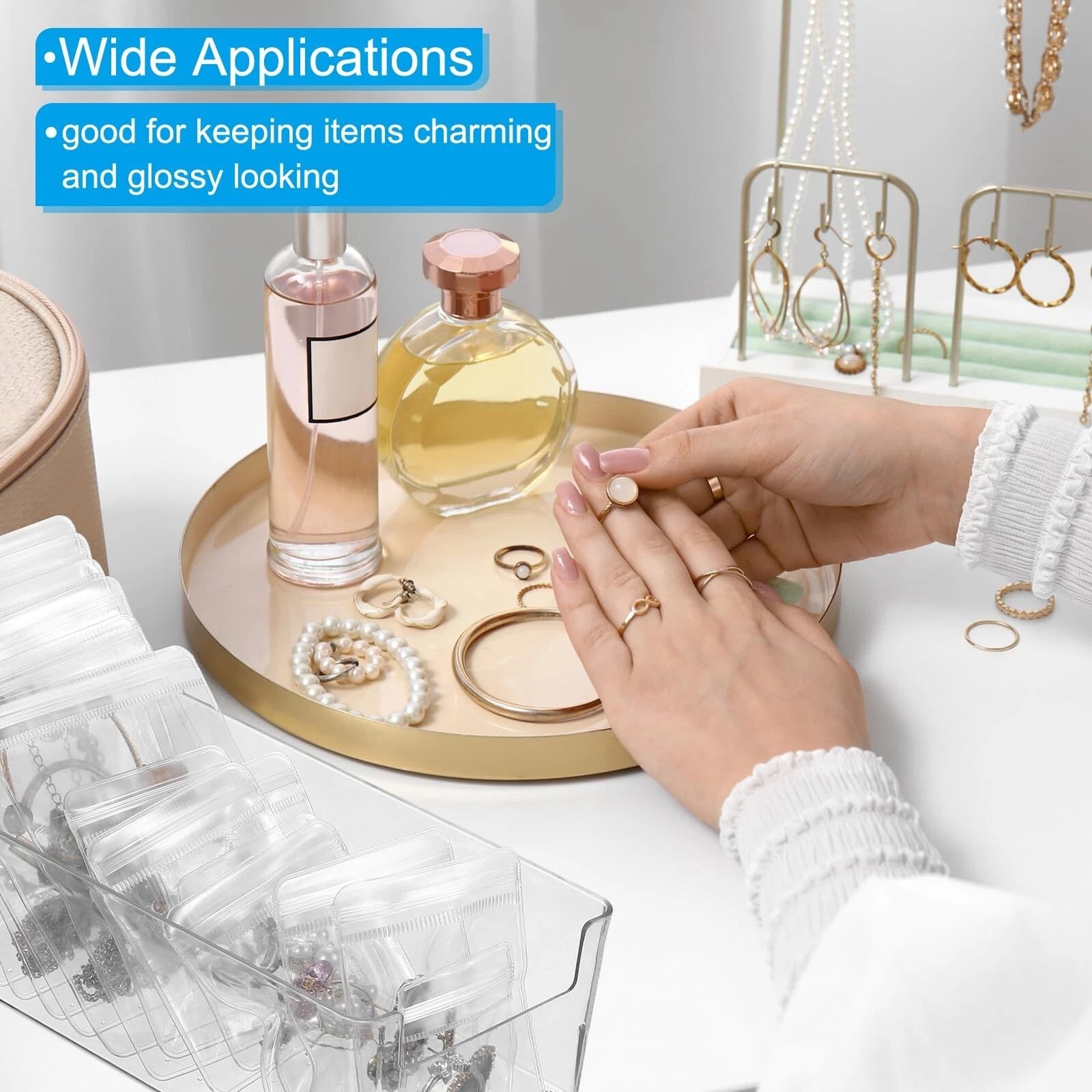 PATIKIL 1 Pack Jewelry Organizer, Jewelry Display Organizer Storage Box with ... | eBay