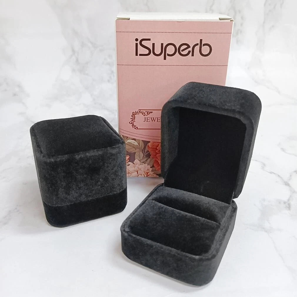 Compact Velvet Jewelry Cases for Earrings & Rings - Set of 2, Elegant Storage | eBay