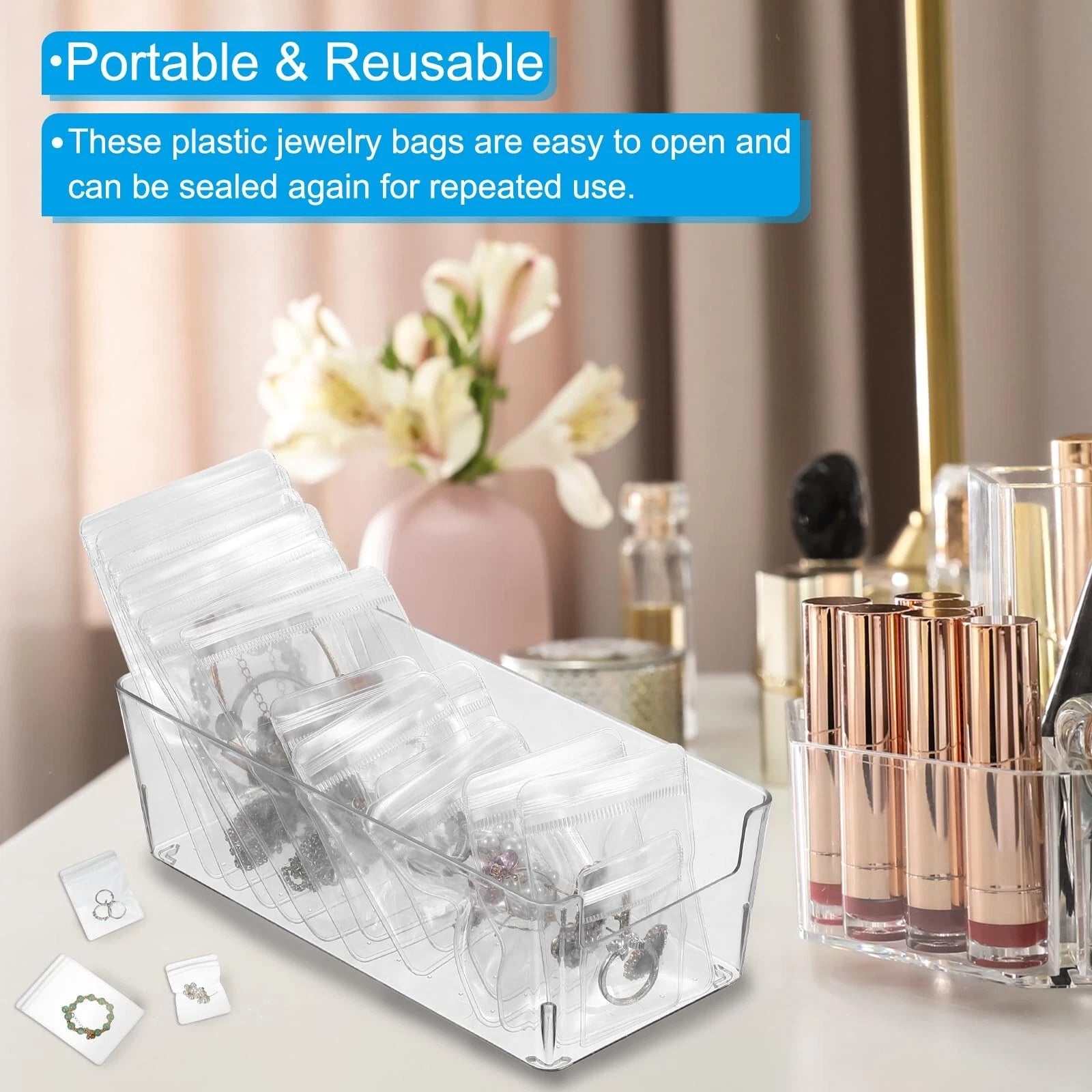 PATIKIL 1 Pack Jewelry Organizer, Jewelry Display Organizer Storage Box with ... | eBay