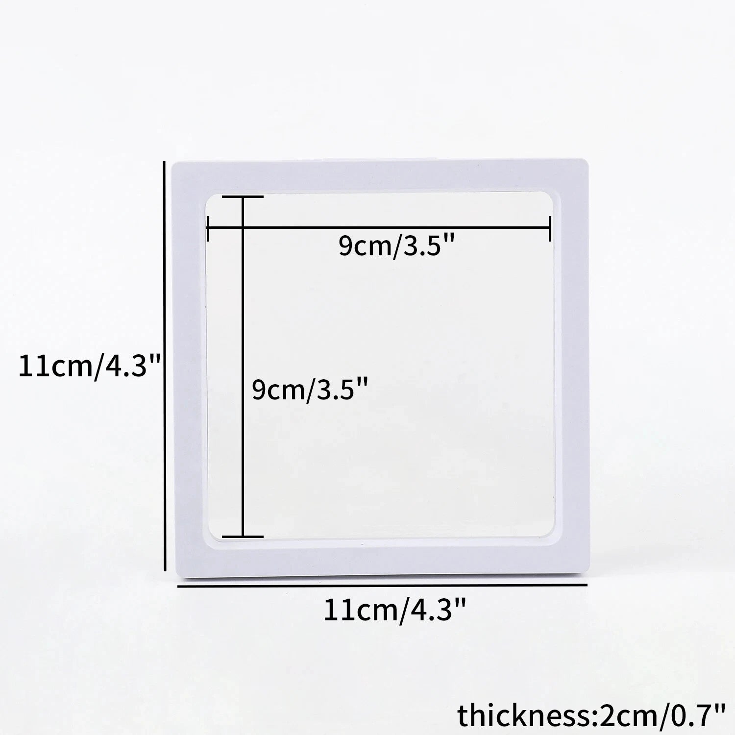 PE Film Jewelry Storage Box 3D Packaging Case Floating Frame Necklace Display | eBay