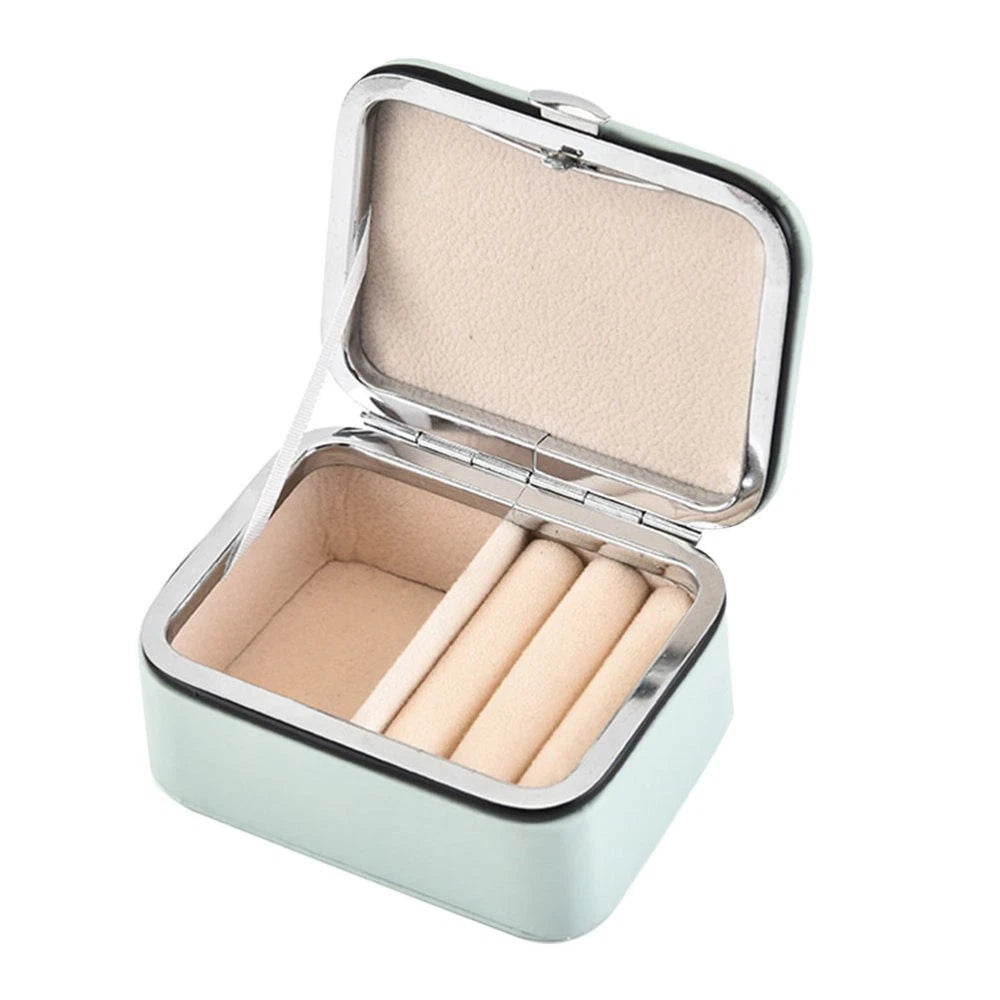 Portable Jewelry Box Jewlery Organizers Earring Storage Case | eBay