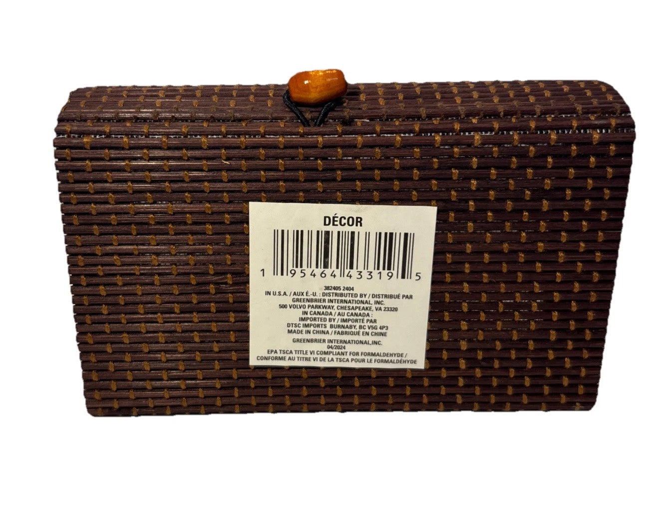 Greenbrier Woodlike Jewelry Box 6x4x2” BRANDNEW 24HOUR SHIPPING | eBay