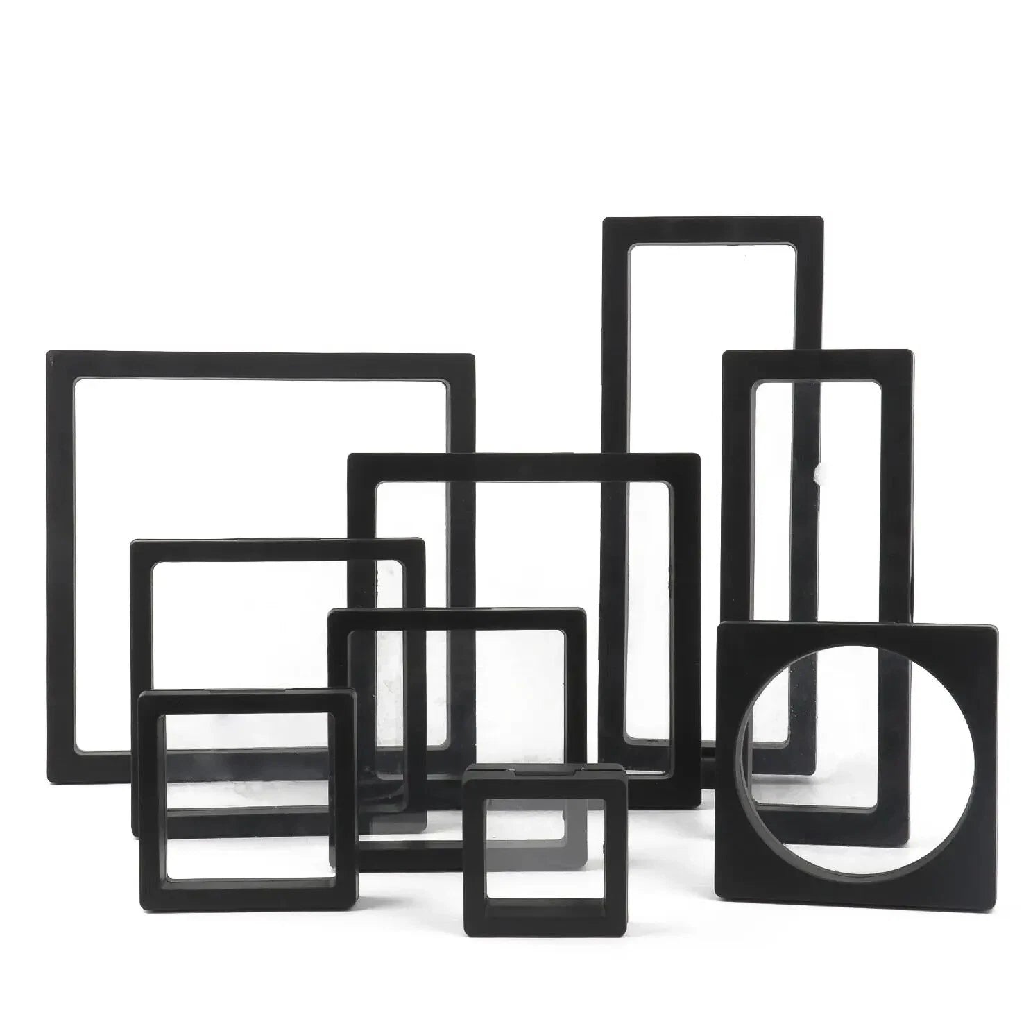 PE Film Jewelry Storage Box 3D Packaging Case Floating Frame Necklace Display | eBay