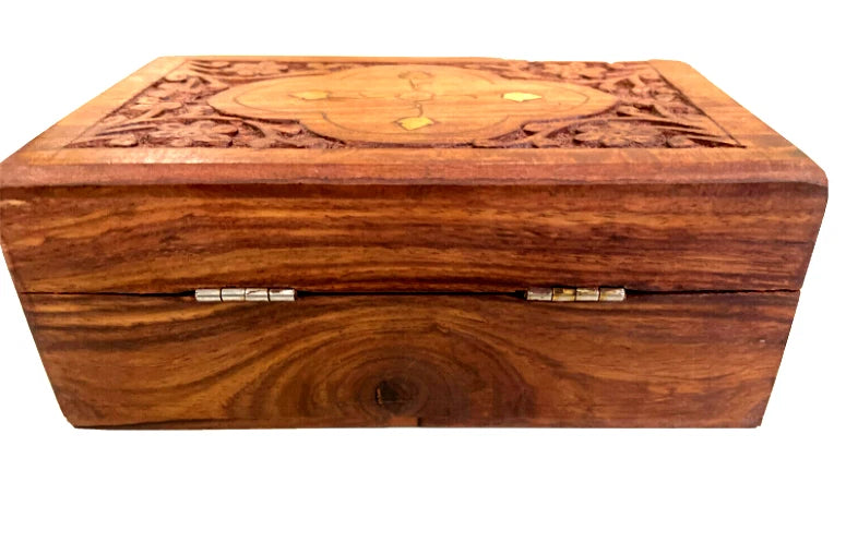 Handmade Carving Wood Ring Boxes Decorative Jewelry Storage Box Collection | eBay