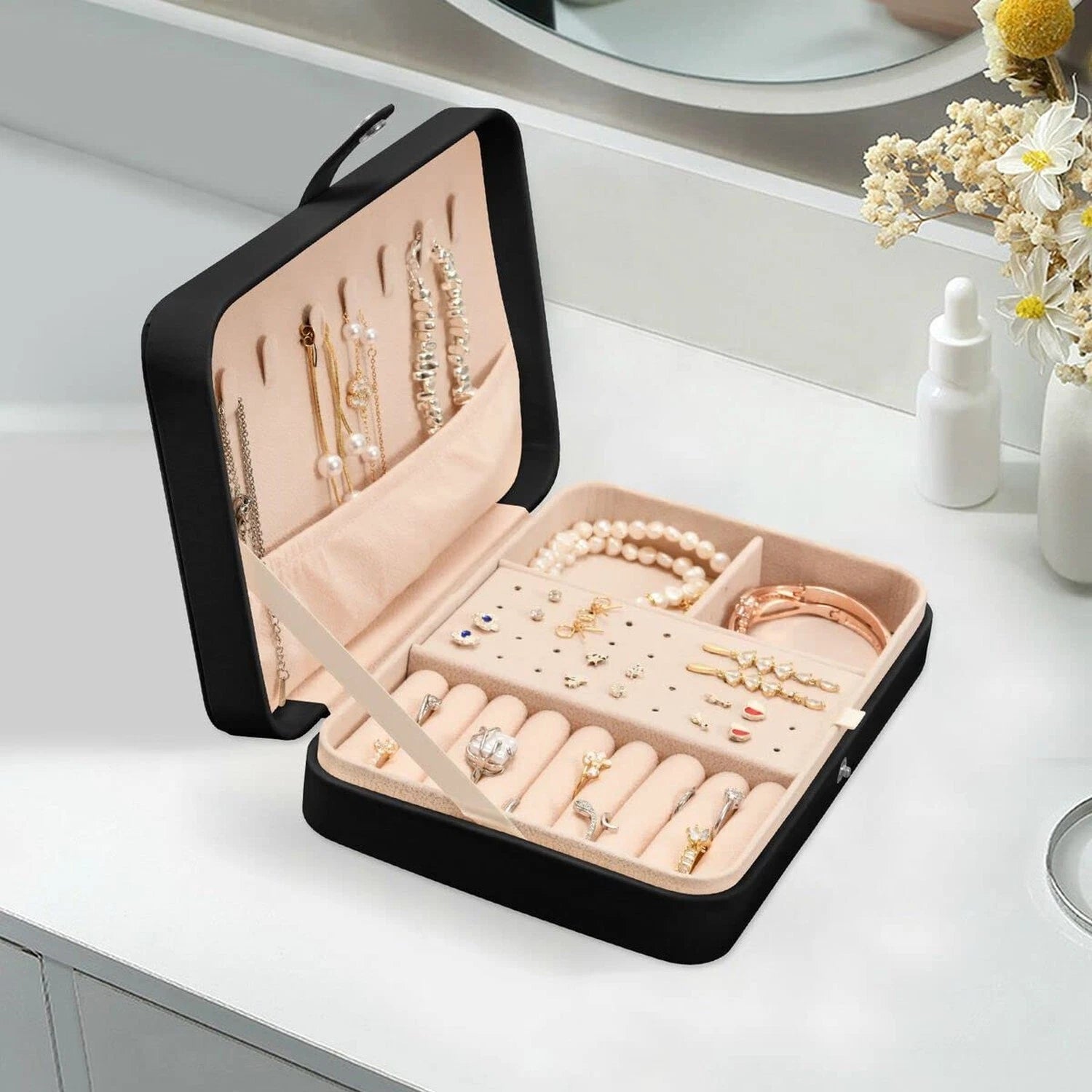 Leather Jewelry Box Jewelry Case Storage Box Basketball For Rings Earrings Ne... | eBay