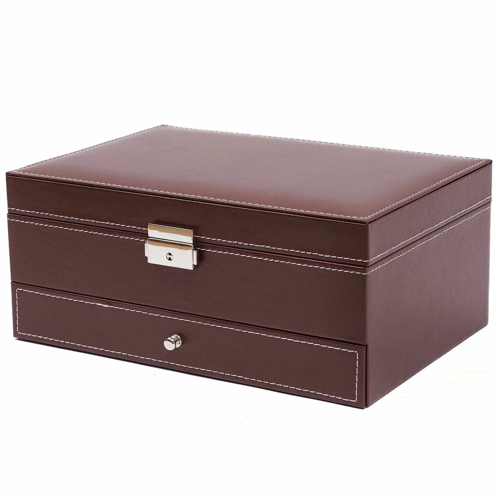 Mens Watch Box Case Organizer 12 Slots Watches Holder Jewelry Storage Display US | eBay