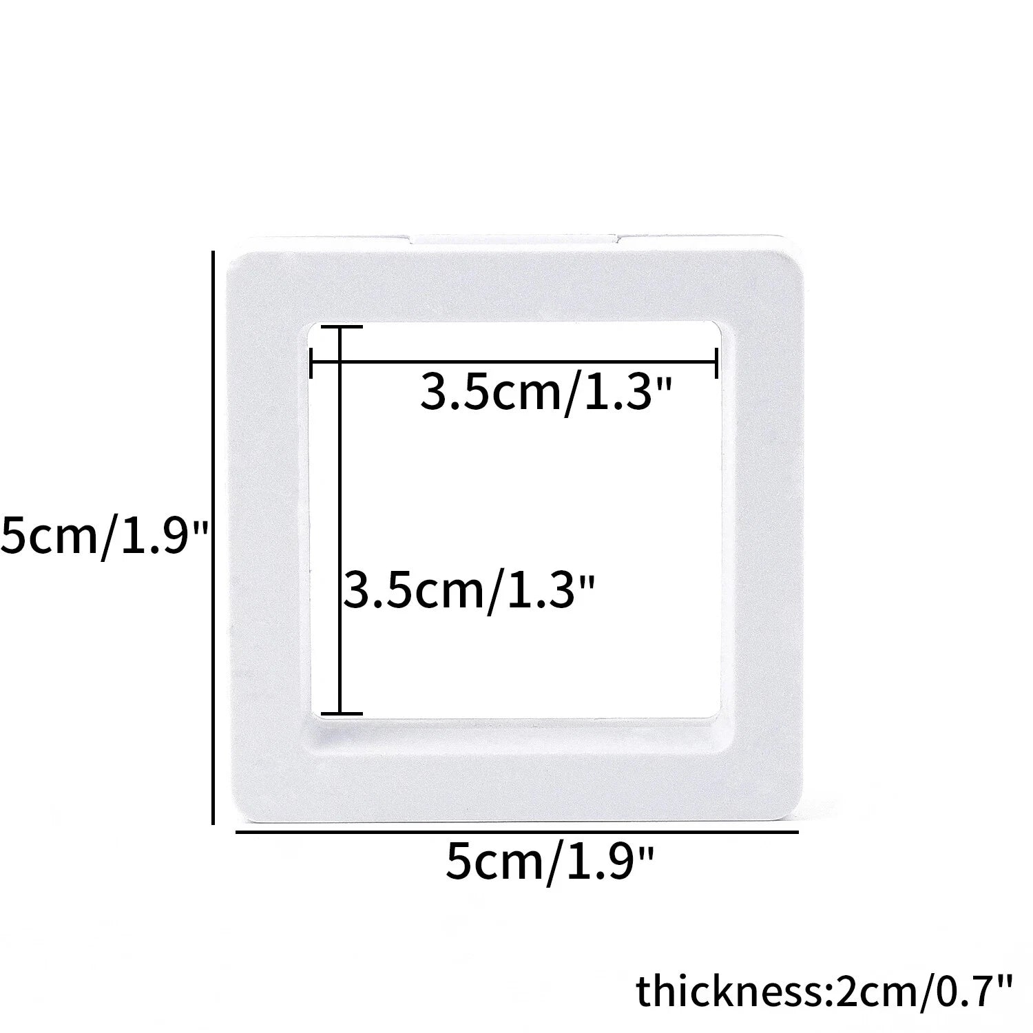 PE Film Jewelry Storage Box 3D Packaging Case Floating Frame Necklace Display | eBay