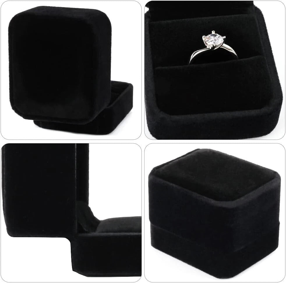 Compact Velvet Jewelry Cases for Earrings & Rings - Set of 2, Elegant Storage | eBay
