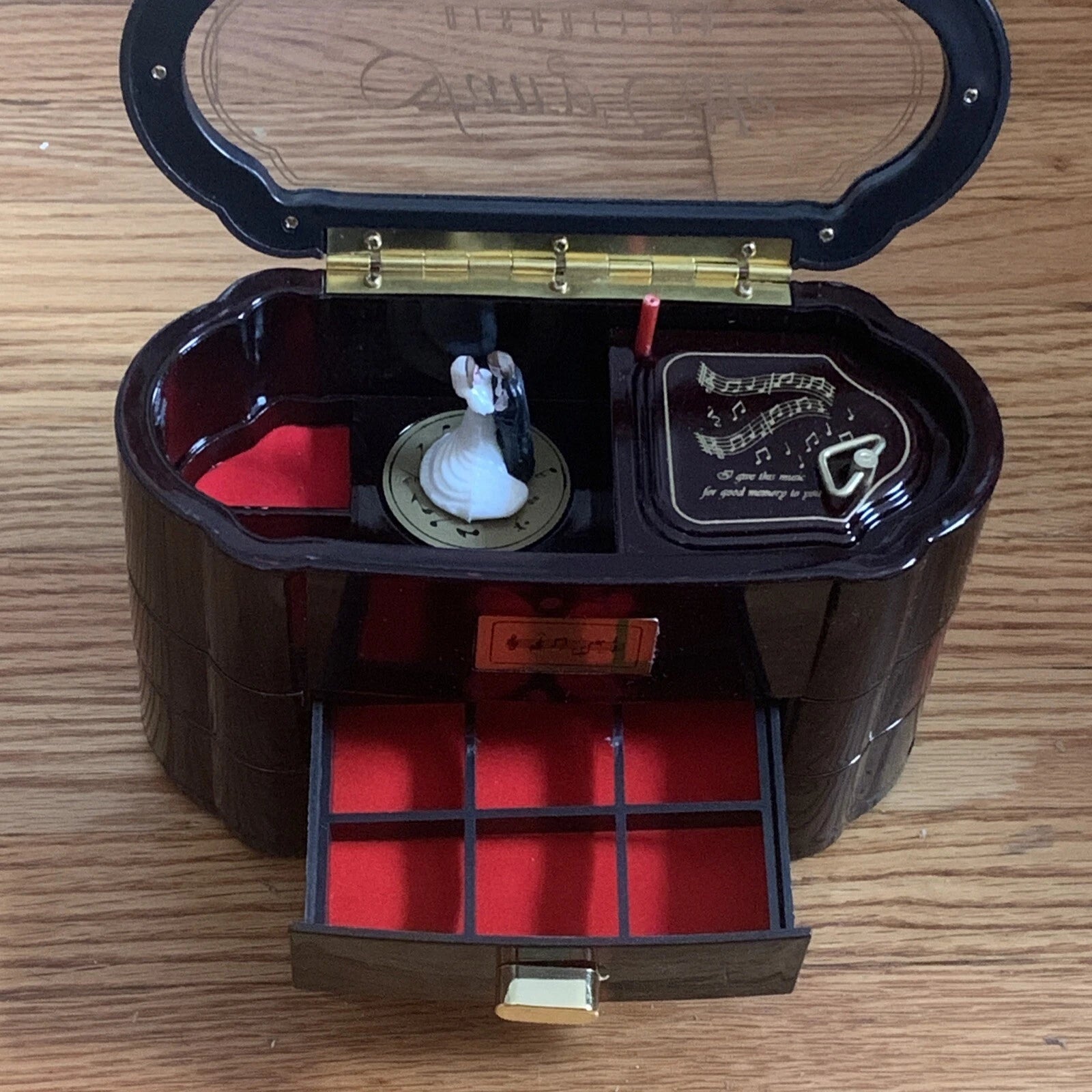 Jewelry Box Organizer Ring Earring Necklace Storage Case Plays Music! | eBay