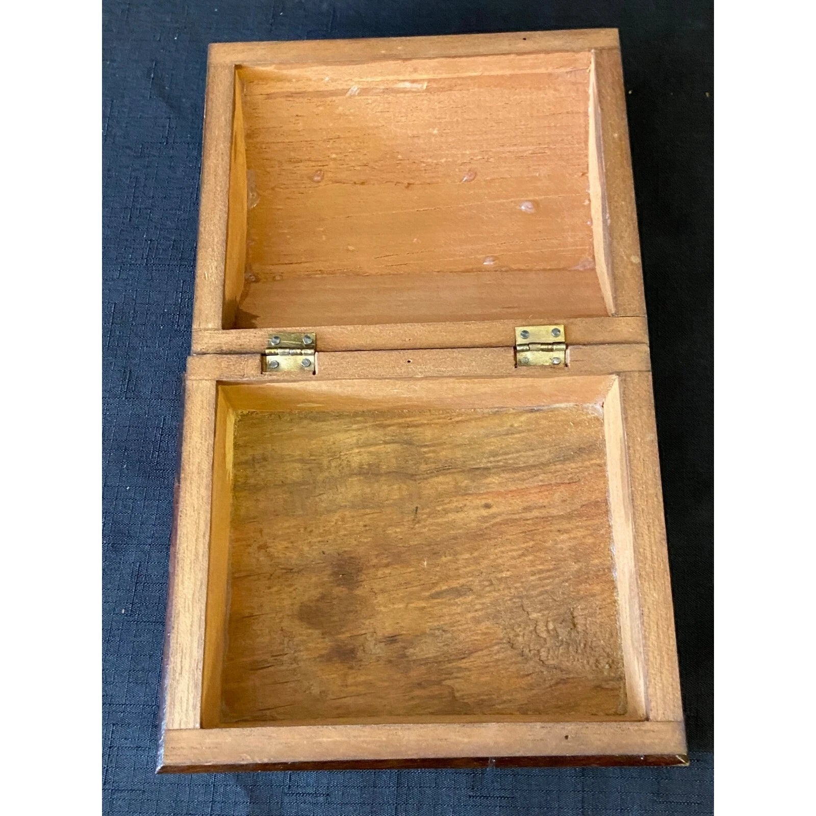 Vintage Woodcarving Jewelry Storage Box | eBay