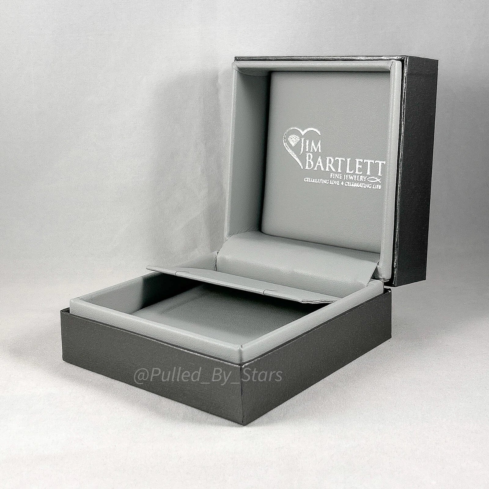 Boutique Jewelers Sleek Metallic Pewter Necklace/Earrings Gift Presentation Box | eBay