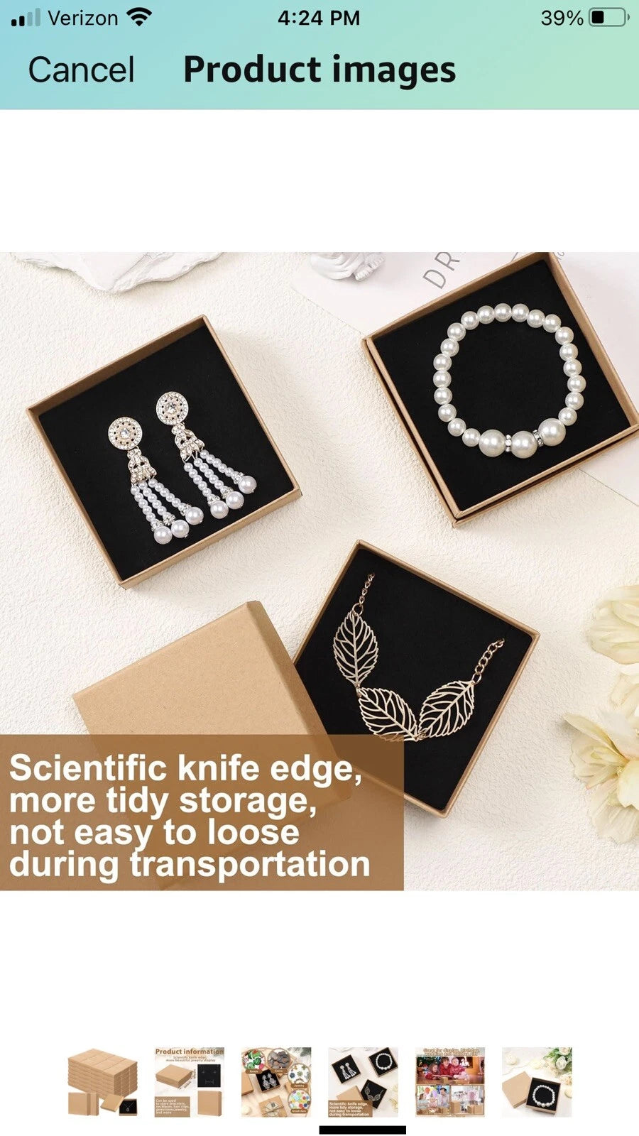 Tenceur 24 pcs Cardboard Jewelry Gift Boxes 3.5x3.5x1.2” | eBay