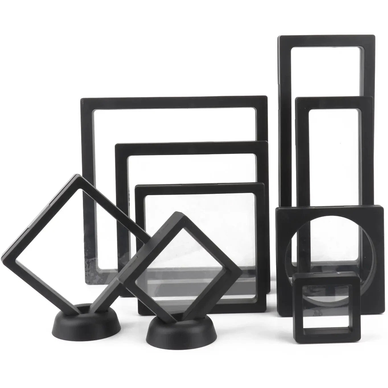 PE Film Jewelry Storage Box 3D Packaging Case Floating Frame Necklace Display | eBay