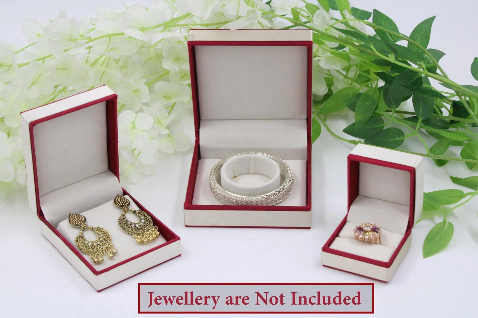 Satin Jewelry Ring Earring and Bangle Box Organizer Case Bracelet Holder Jhum... | eBay