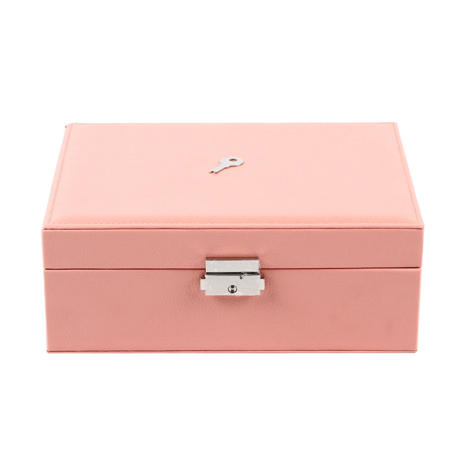 Double-layer Jewelry Storage Pink Cosmetics Box Watch Organizer Case PU Leather | eBay