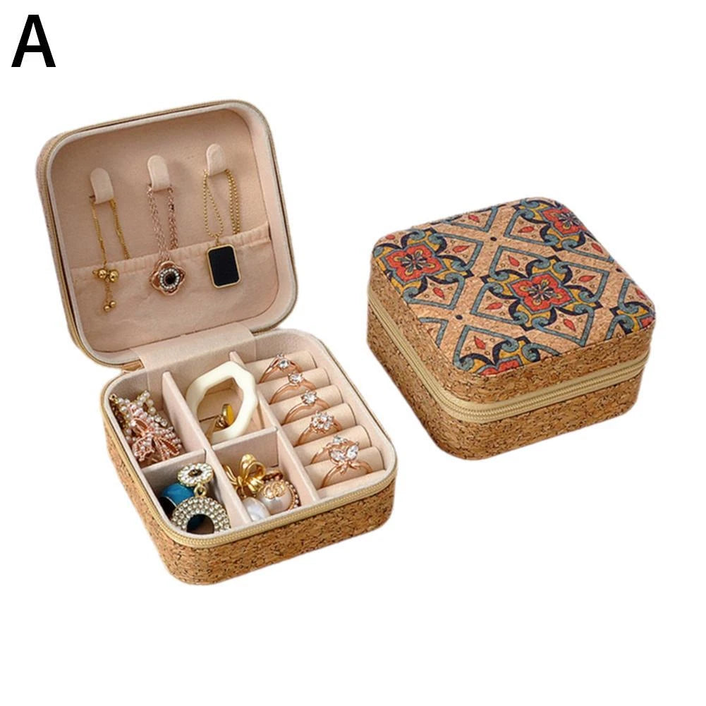 Jewelry Organizer Box, Velvet Jewelry Box with Removable Traya3d81212 | eBay