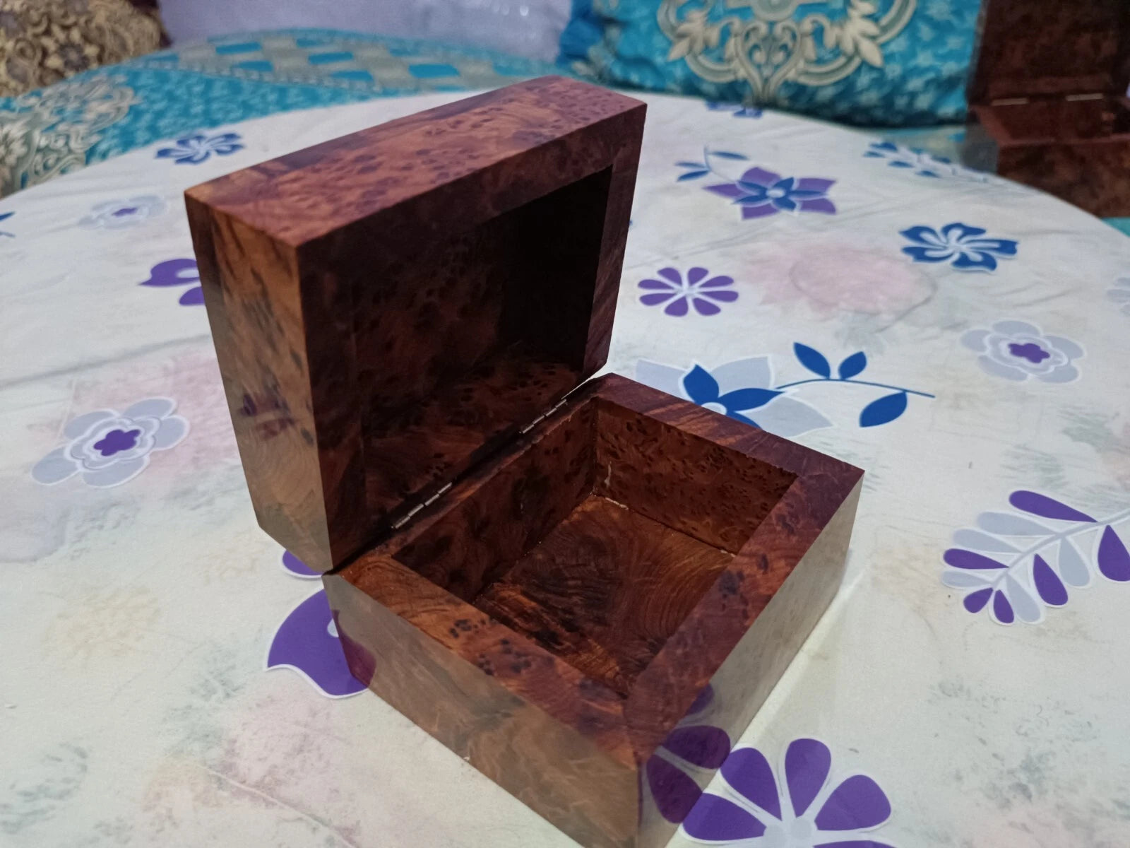 Burl Thuya wood jewelry box organizer ,Keepsake,gift | eBay