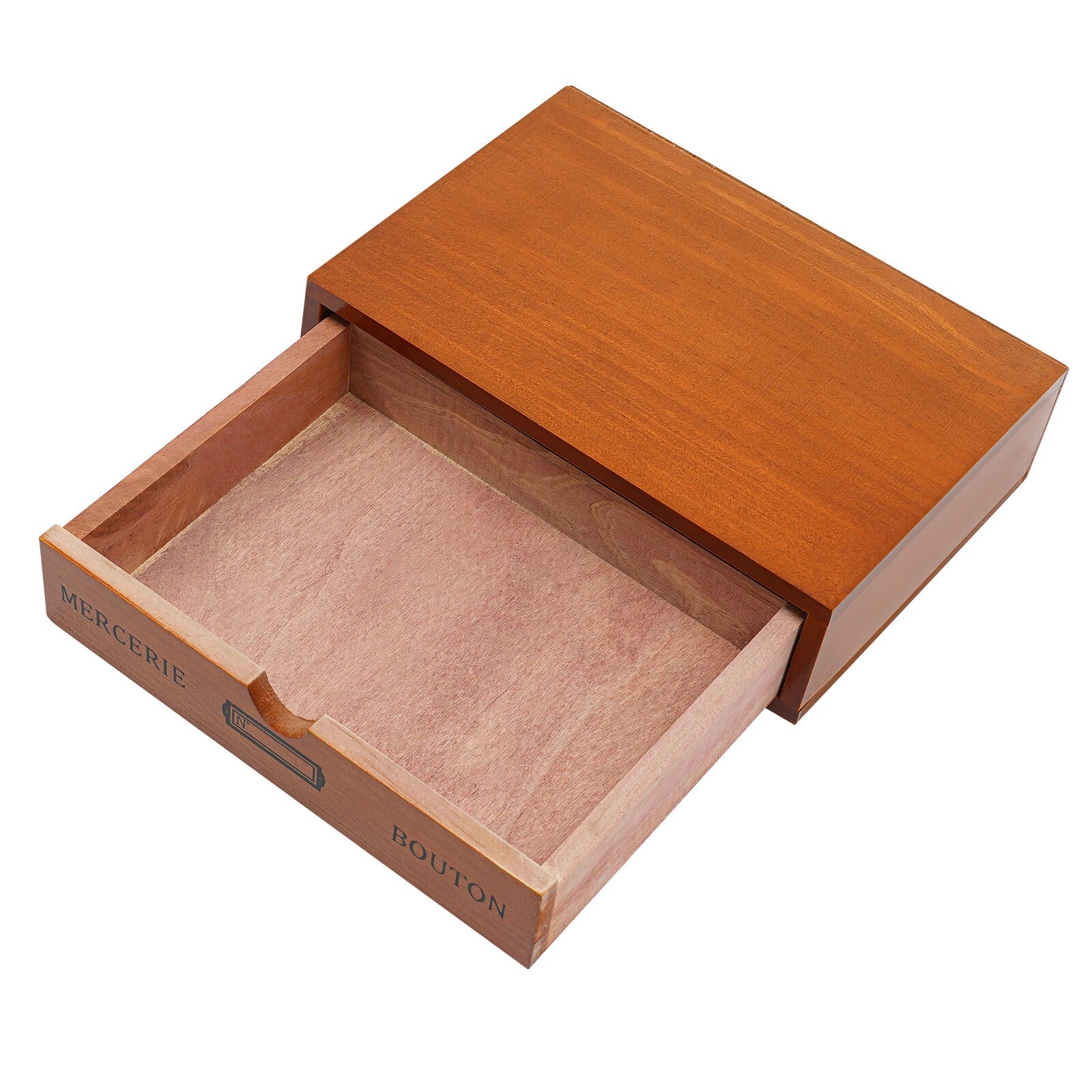Single-Drawer Storage Box Table-Top Holder Case Wooden Desktop Jewelry Organizer | eBay