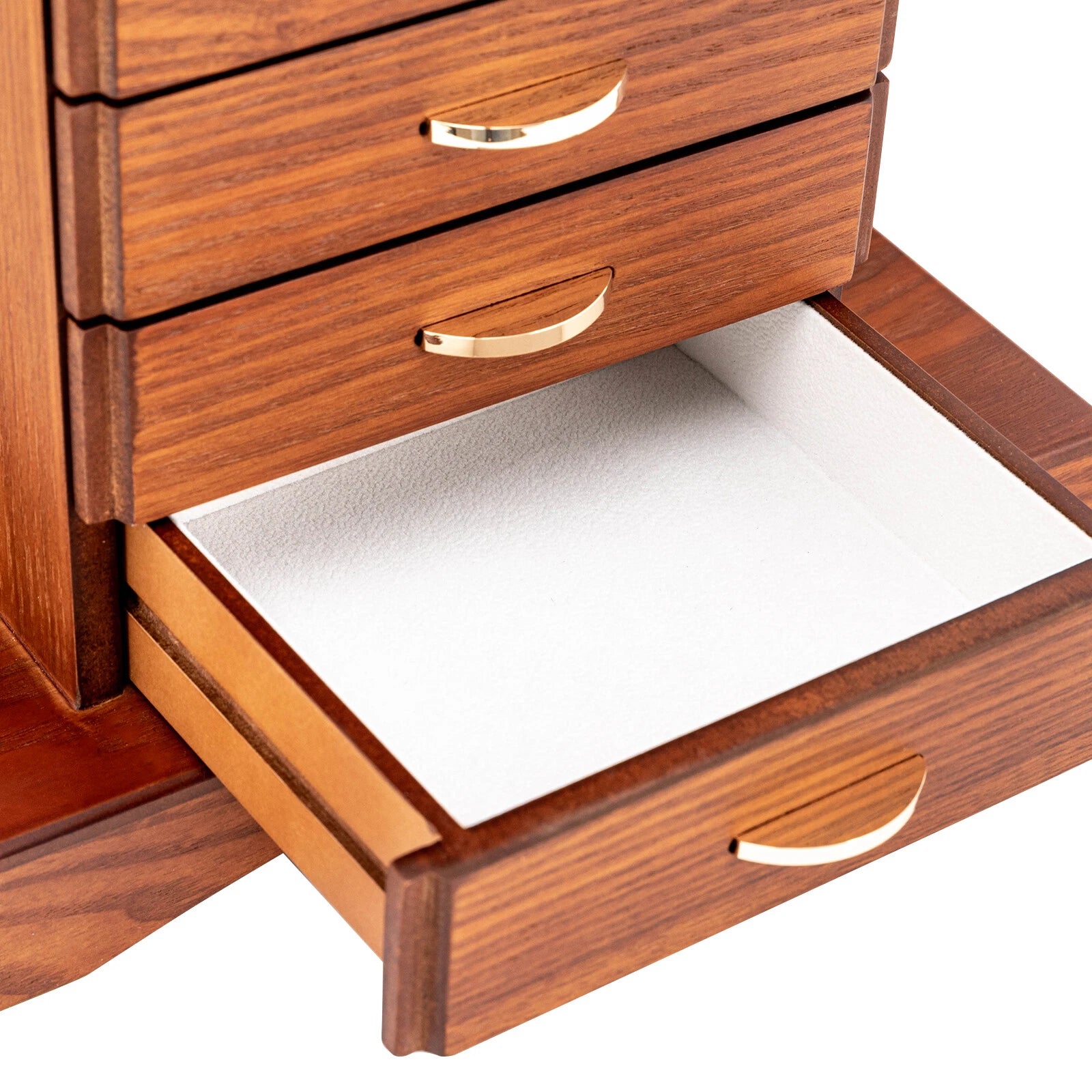 Wooden Jewelry Box Cabinet Storage Beauty 7 Drawers Case For Festival Gifts NEW | eBay