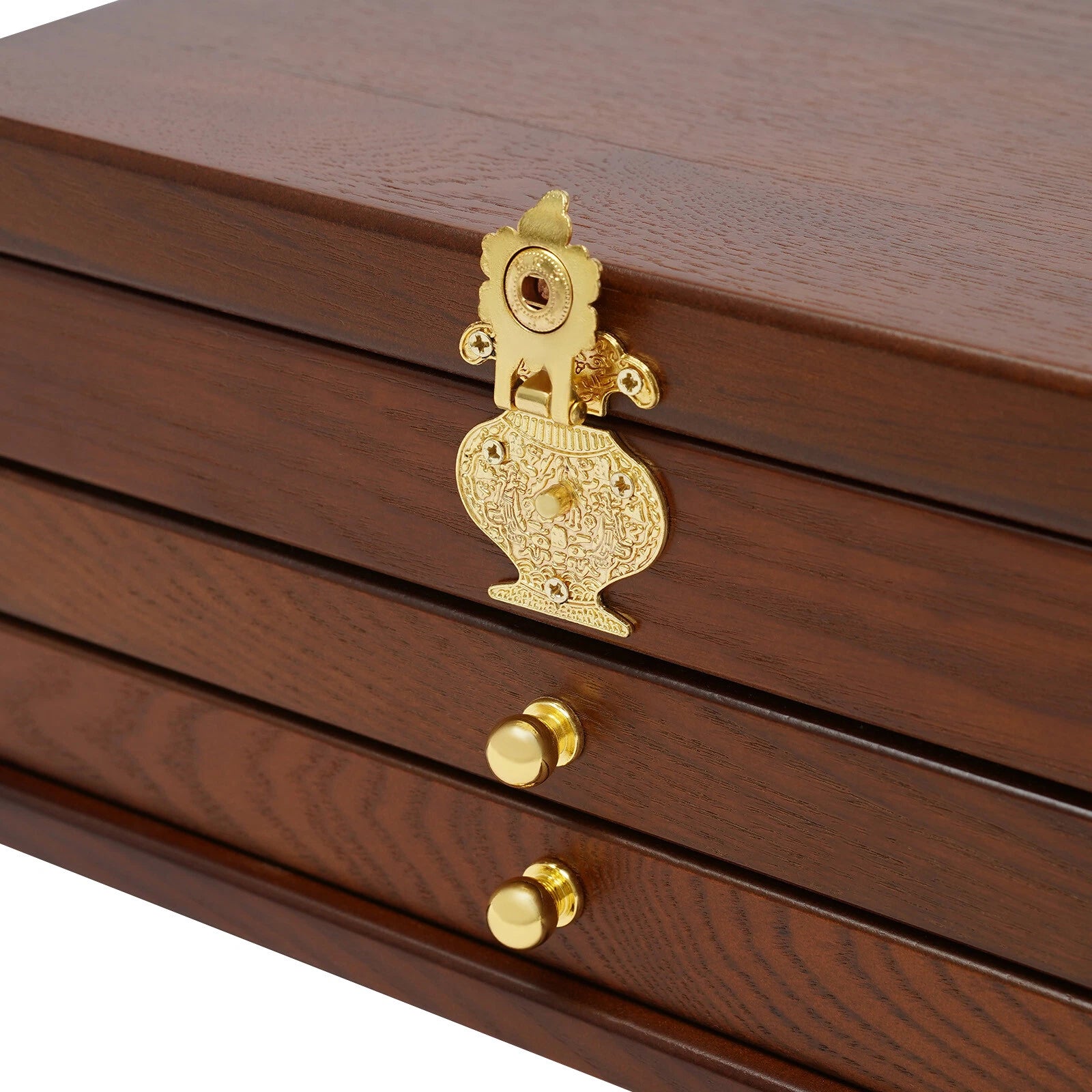 Jewelry Box Organizer for Women Girls 3 Layer Large Jewelry Storage Case White | eBay