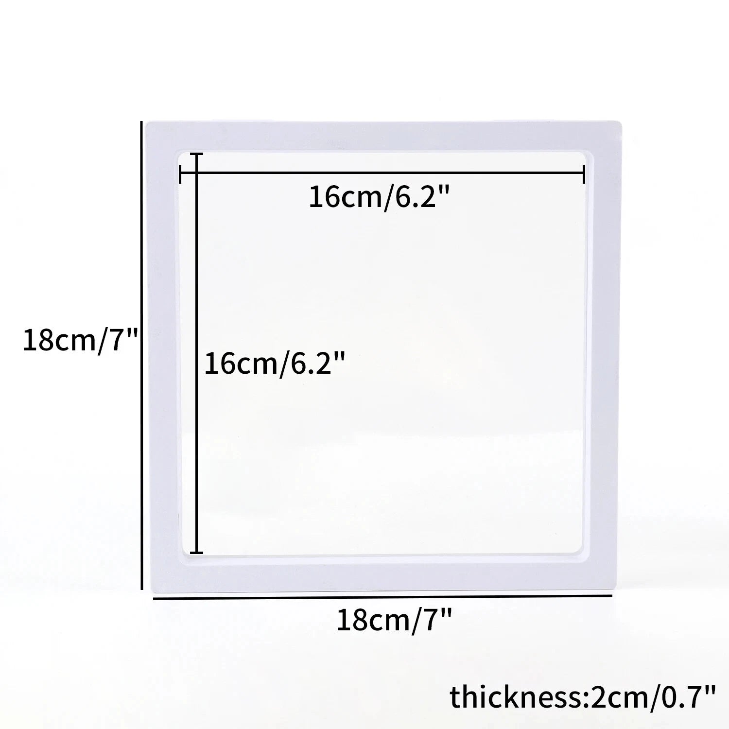 PE Film Jewelry Storage Box 3D Packaging Case Floating Frame Necklace Display | eBay