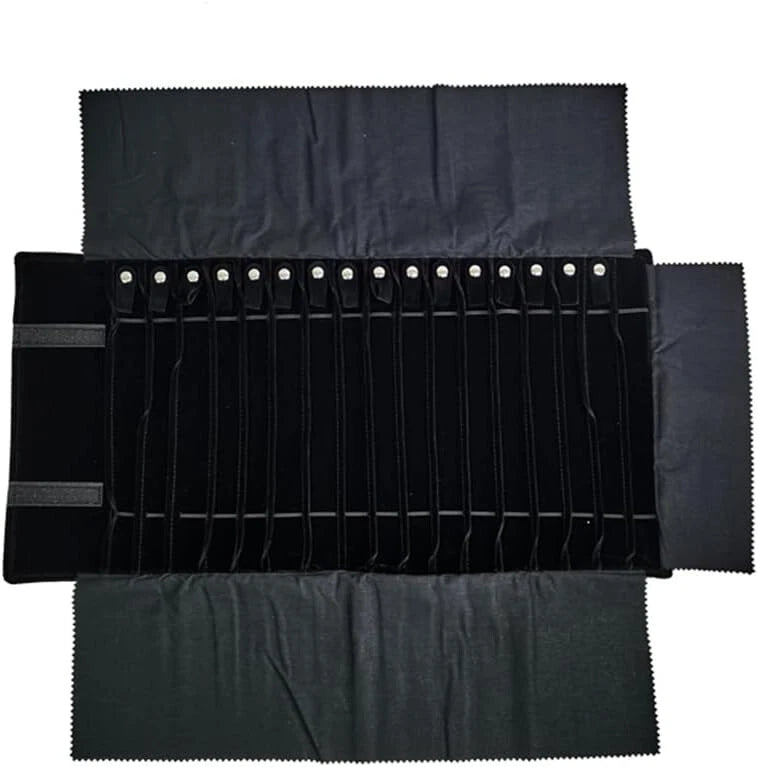 SCIKHEFT Portable Jewelry Roll Untangled Secure Necklace Travel Storage Bag D... | eBay