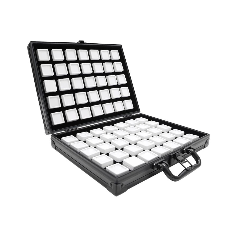 Jewelry Organizer Box for Storage Fits 70 Pieces Square Displays with Aluminum C | eBay