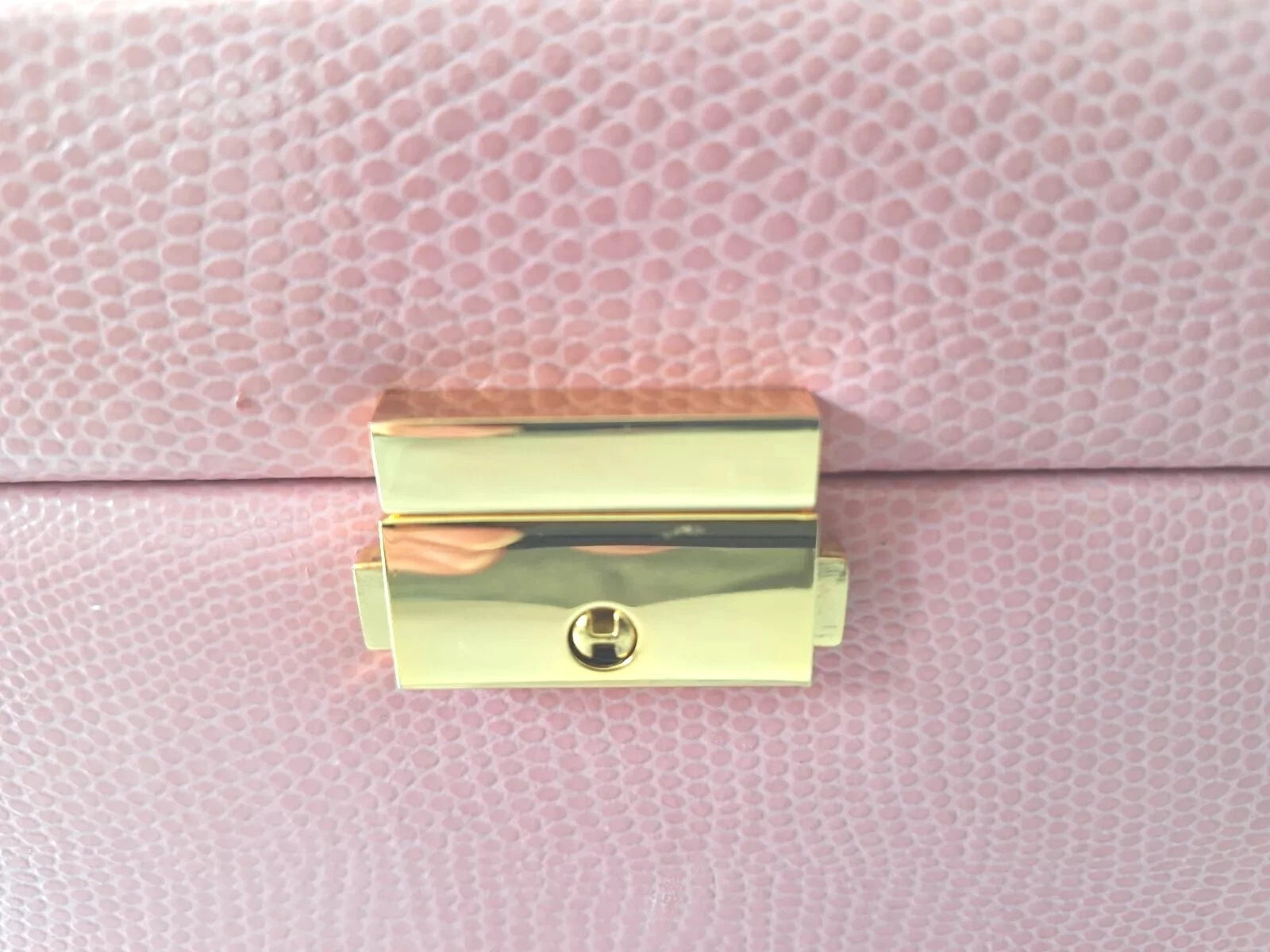 Budd Leather Pink Jewelry Box Vintage Girls Carry Handle Fifties Look Well- Made | eBay