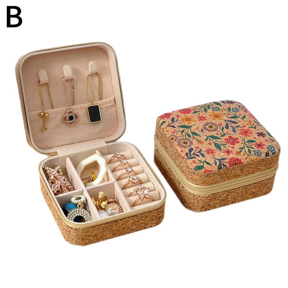 Jewelry Organizer Box, Velvet Jewelry Box with Removable Traya3d81212 | eBay
