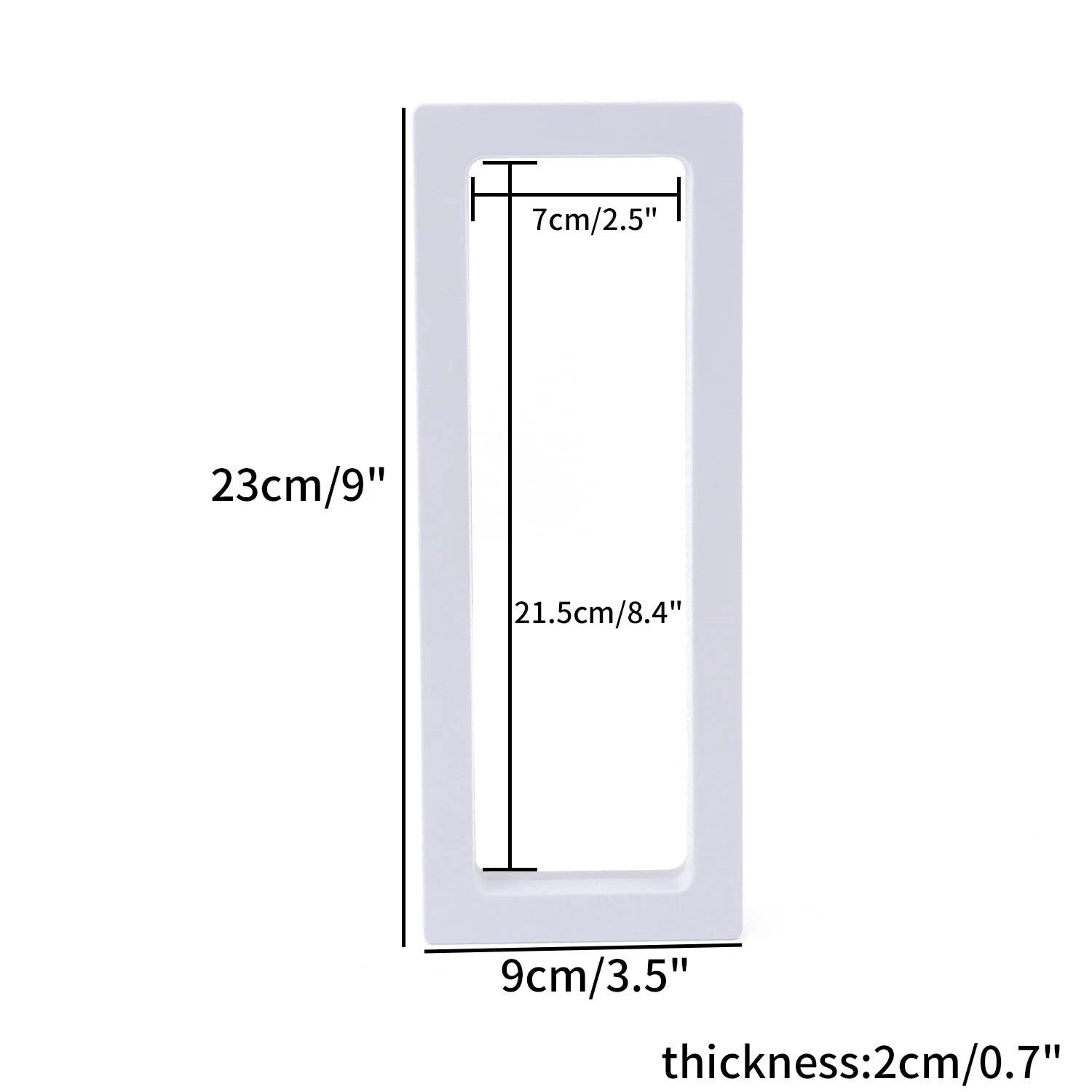 PE Film Jewelry Storage Box 3D Packaging Case Floating Frame Necklace Display | eBay