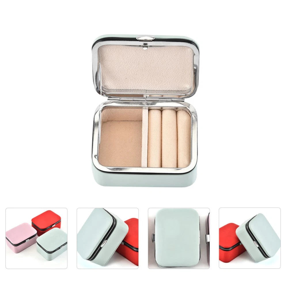 Portable Jewelry Box Jewlery Organizers Earring Storage Case | eBay