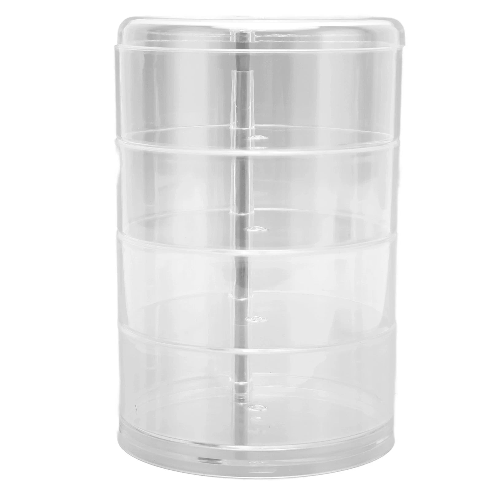 Clear Rotating Jewelry Box 4 Tier Space Saving Plastic Dustproof Decorative DGD | eBay