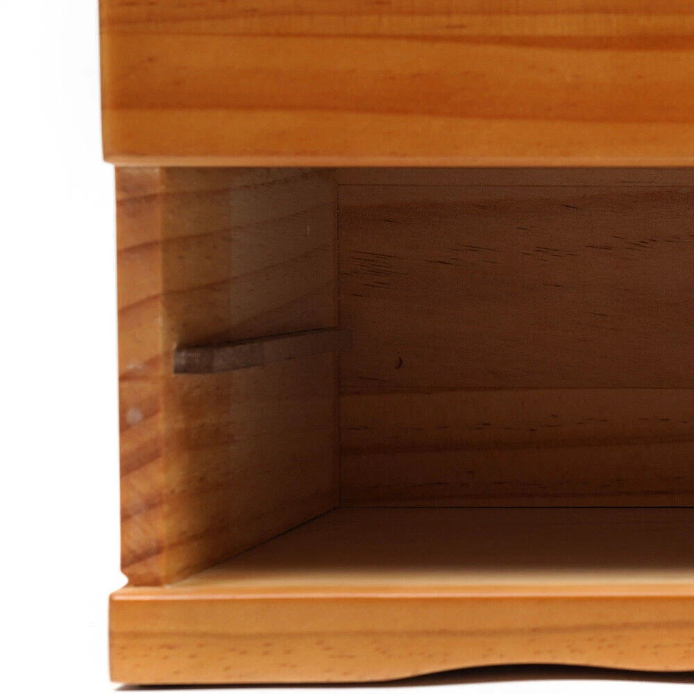 Elegant Wooden Jewelry Box with Velvet Lining and Key Lock, 3 Layers | eBay