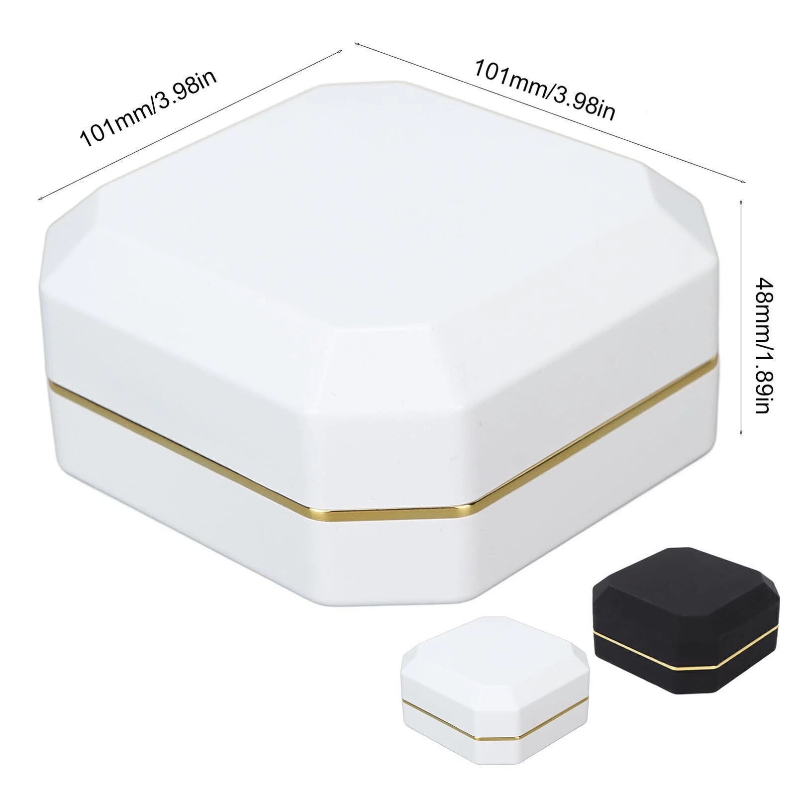 Exquisite Bracelet Gift Box Portable Jewelry Storage Display Case with Light | eBay