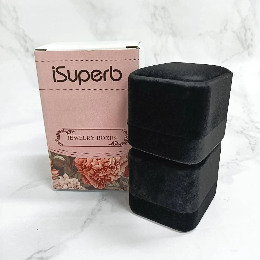 Compact Velvet Jewelry Cases for Earrings & Rings - Set of 2, Elegant Storage | eBay