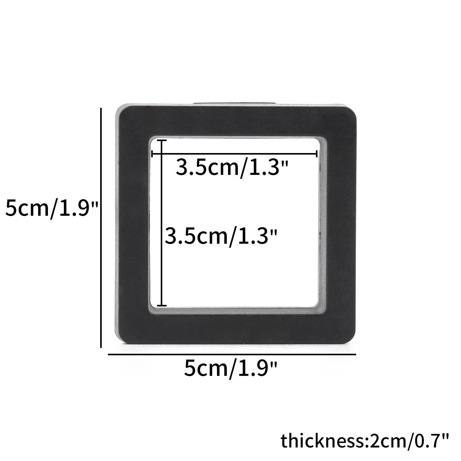 PE Film Jewelry Storage Box 3D Packaging Case Floating Frame Necklace Display | eBay