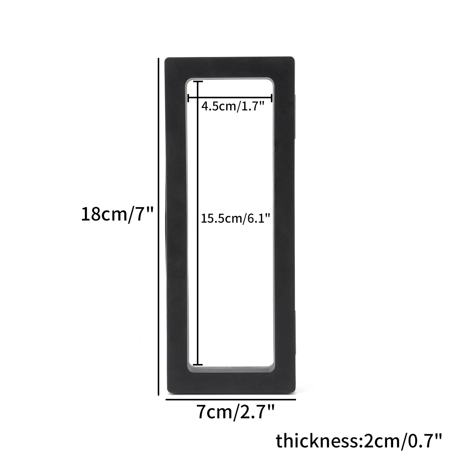 PE Film Jewelry Storage Box 3D Packaging Case Floating Frame Necklace Display | eBay