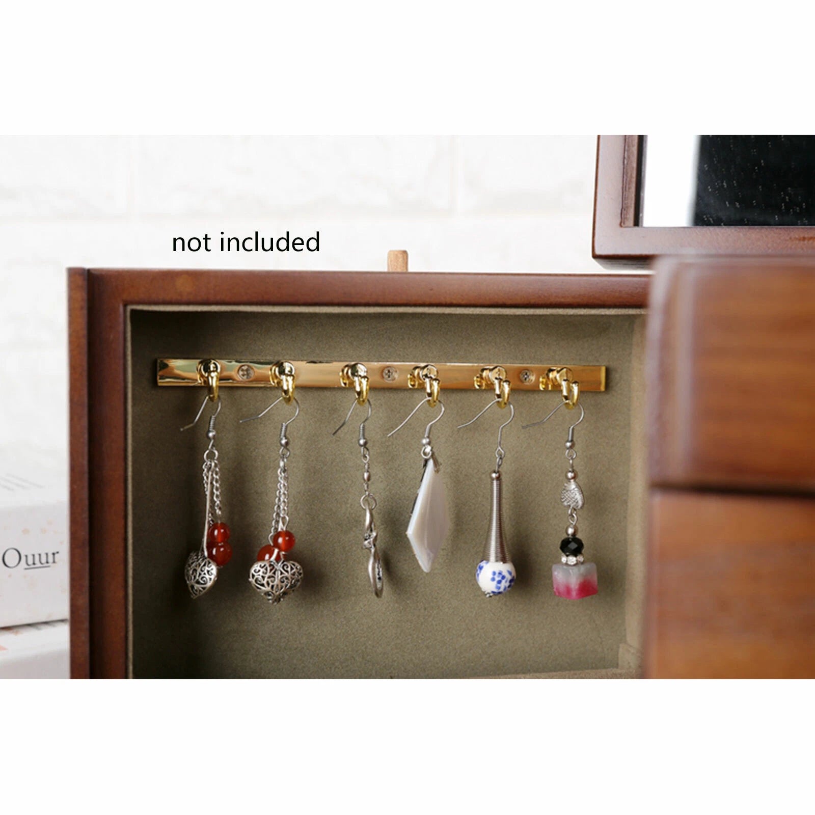 Wooden Jewelry Box Jewelry Storage Box with Combo Lock for Jewelries Necklaces | eBay