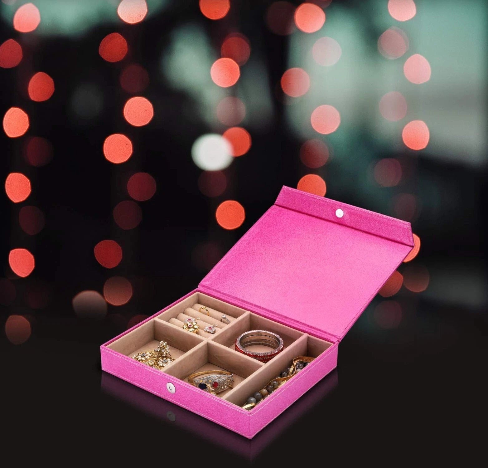 Handcrafted Jewelry Storage Box Covered with 100% Cotton Looks Like Leather |... | eBay