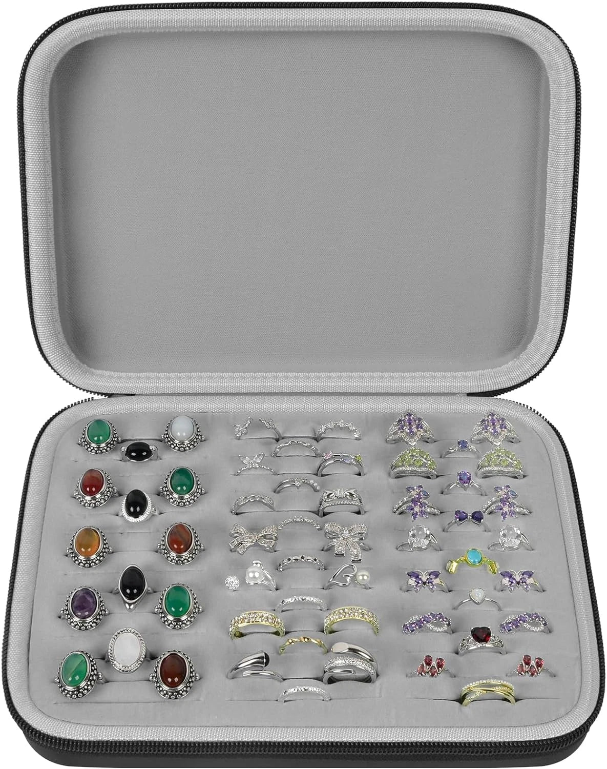GWCASE Ring Organizer Storage Case - Jewelry Ring Display Collector Box with 42 | eBay