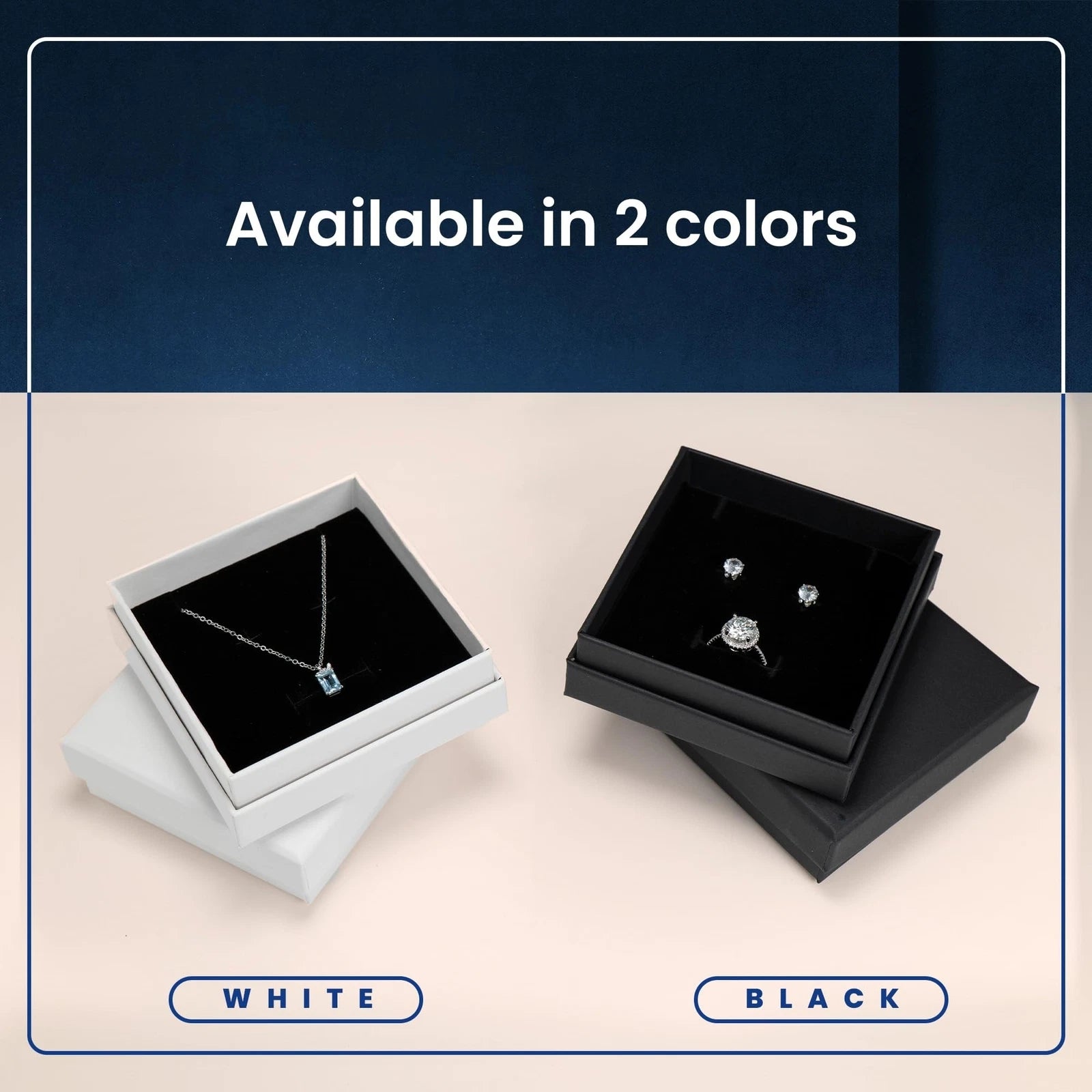 Jewelry Gift Box, 3.5 x 3.5 inches Pack of 24, Velvet Lined Foam Insert for N... | eBay