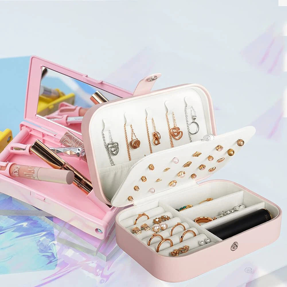 Jewelry Box Lockable Display Case Organizer Drawers | eBay
