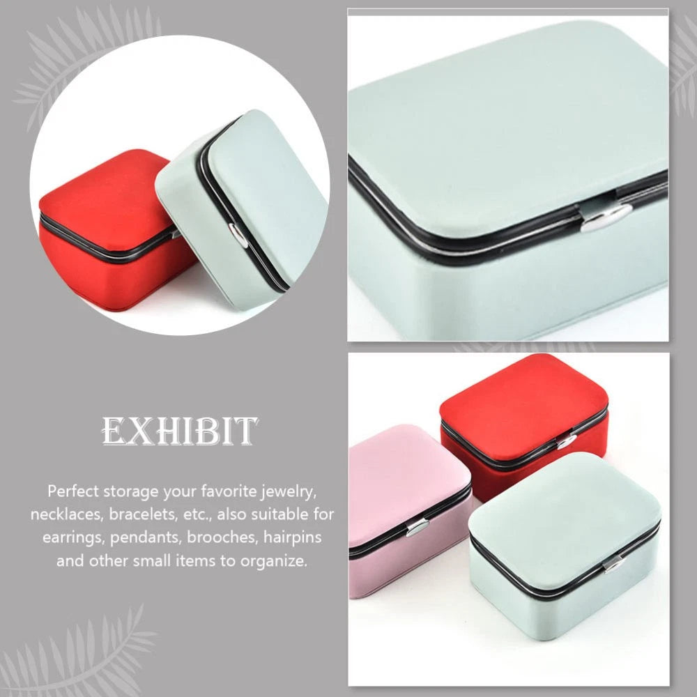 Portable Jewelry Box Jewlery Organizers Earring Storage Case | eBay