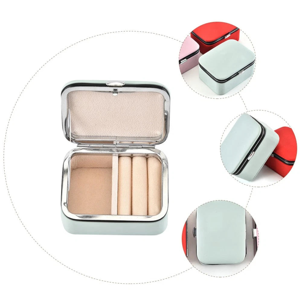 Portable Jewelry Box Jewlery Organizers Earring Storage Case | eBay