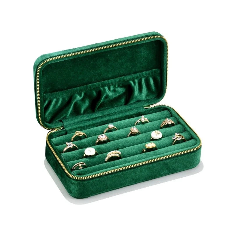 Velvets Jewelry Storage Box Lightweight Rings Holder Jewelry Carrying Case | eBay